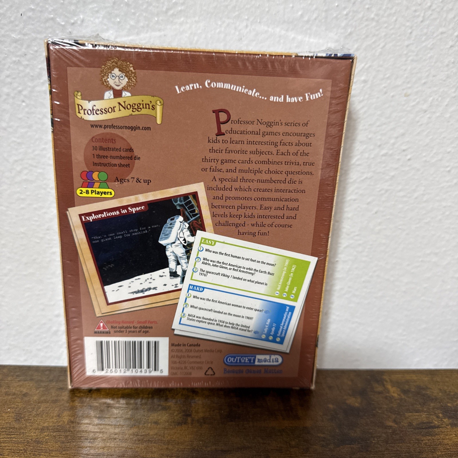Professor Noggin’s History Of The United States Trivia Card Game #29 Educational