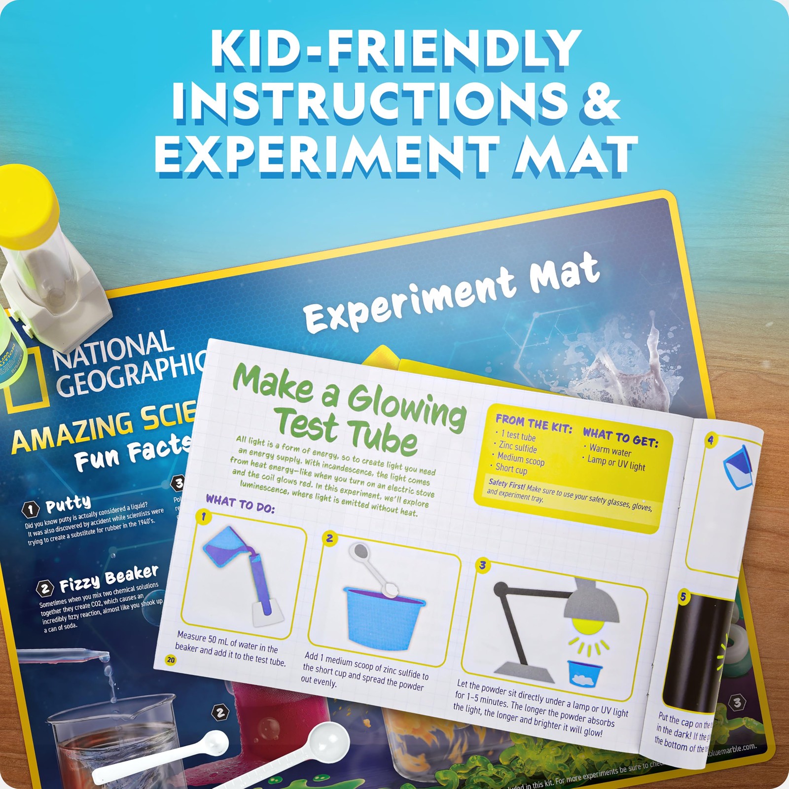 Blue Marble National Geographic Mega Science Lab – Kit For Kids 75 Easy