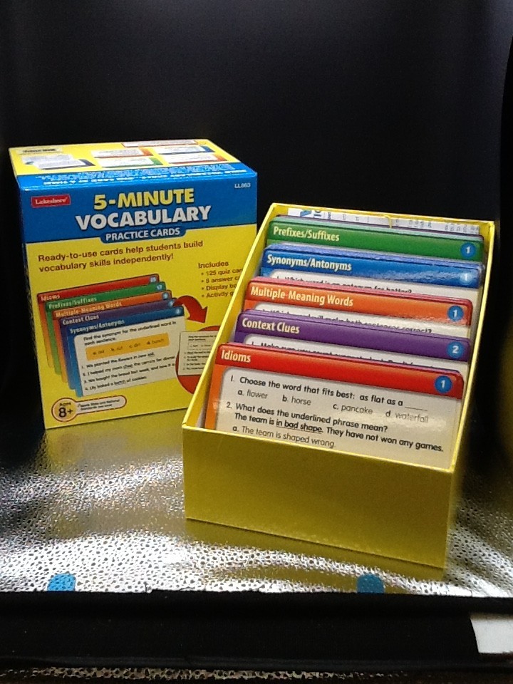 Lakeshore 5 Minute Vocabulary Practice Cards 8+ Homeschool Elementary Complete
