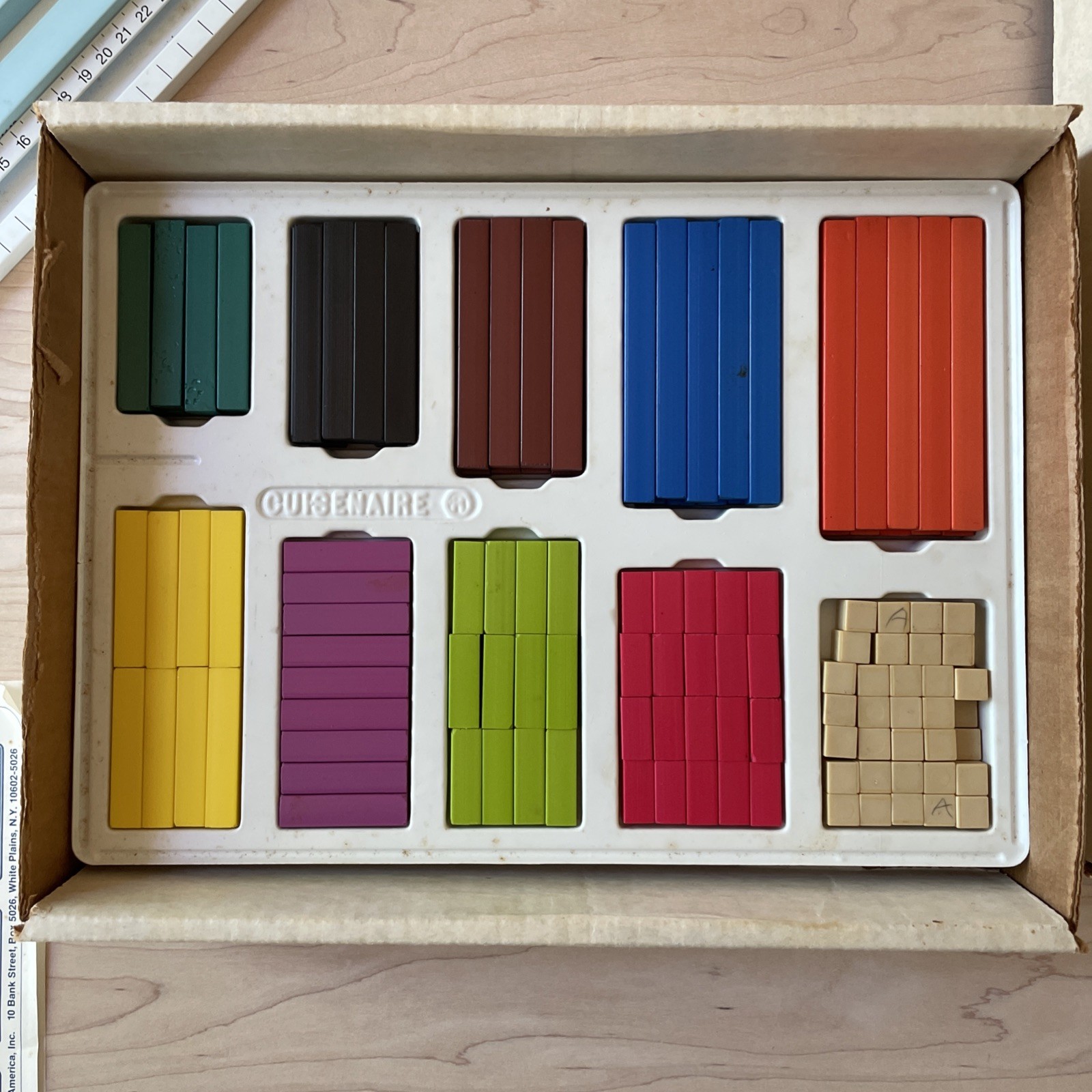 Cuisenaire Rods ~ VTG 1960s 70s ~ 153 pc. ~ Montessori Mathematics Math Learning