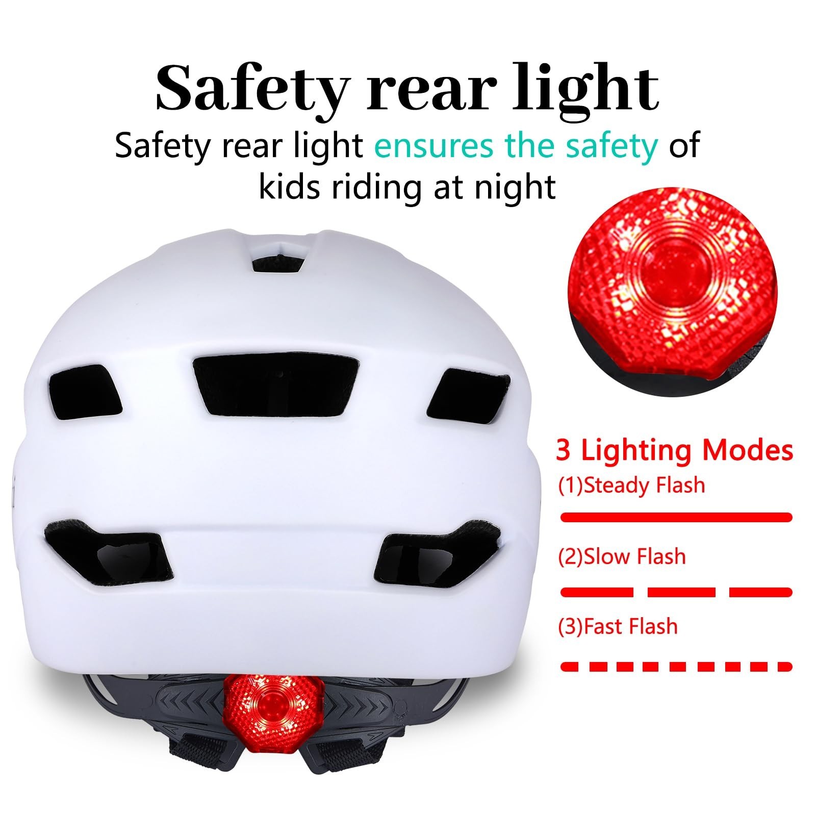 Kids Bike Helmet, Adjustable Youth Boys Girls Helmets for Ages 3-5-8-14 Years…