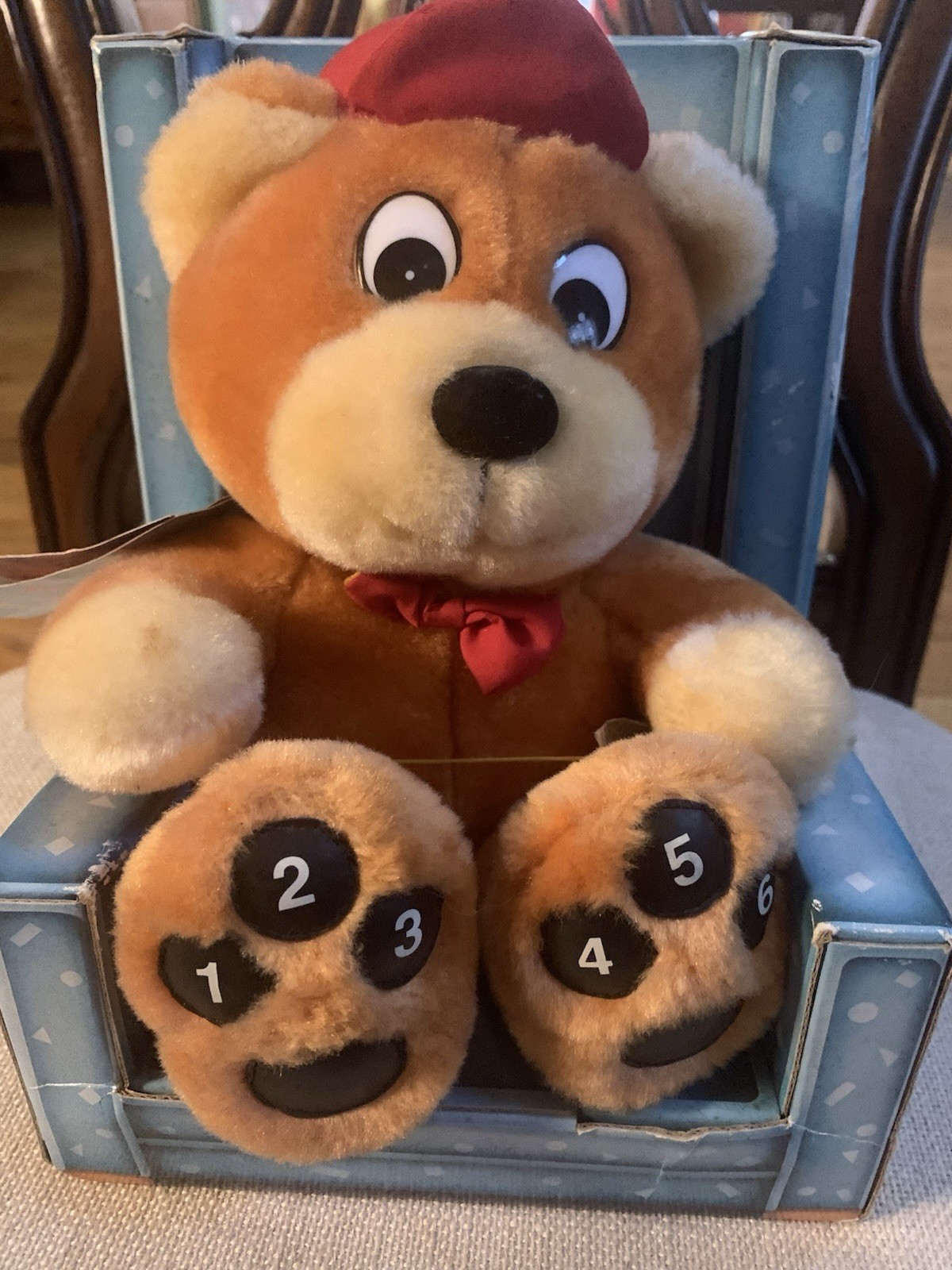 Baby Bears Read Along Goldilocks and the Three Bears Book Chair Teddy Bear Vtg