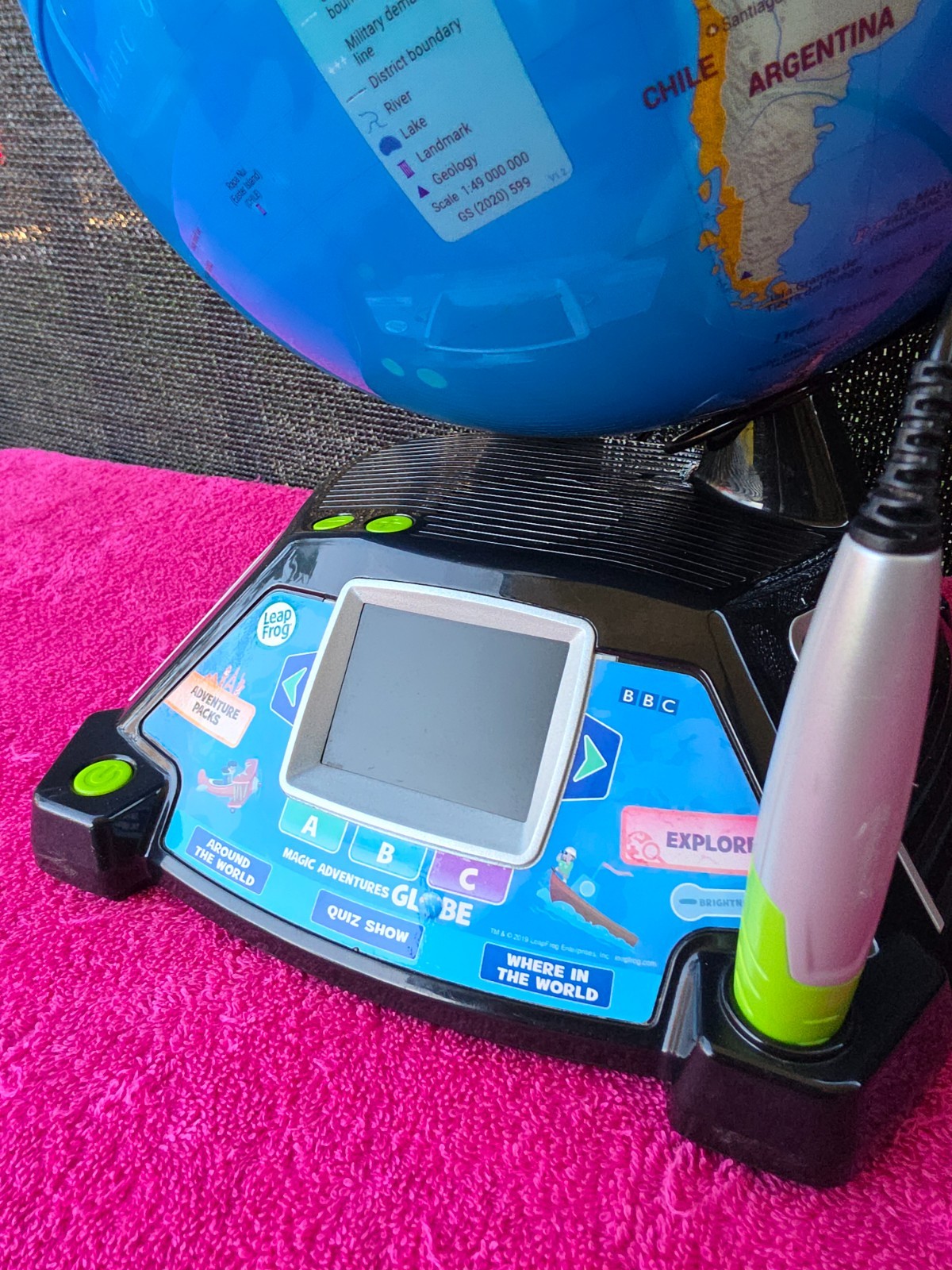 LeapFrog 80-605400 Magic Adventures Globe Educational Toy FOR PARTS