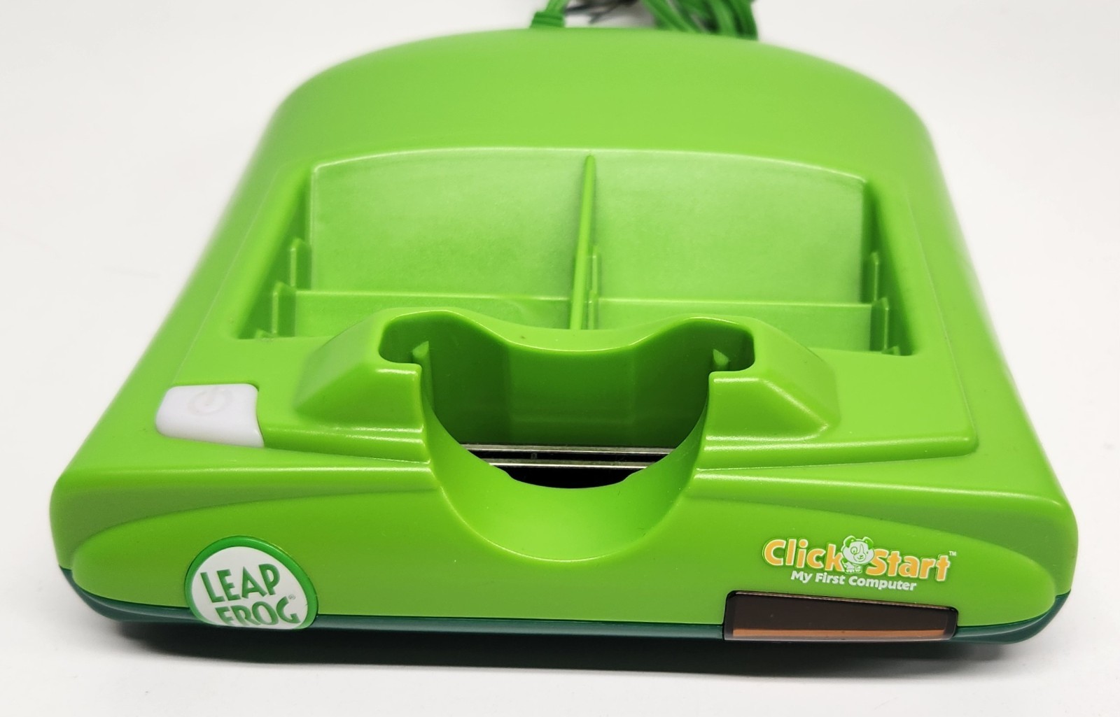 LeapFrog Clickstart My First Computer Console & 4 Games No AC Adapter TESTED