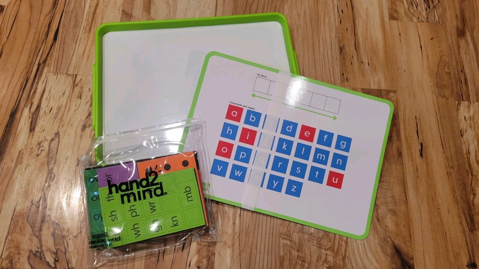 Hand2Mind Magnetic Word Work Board With Tiles