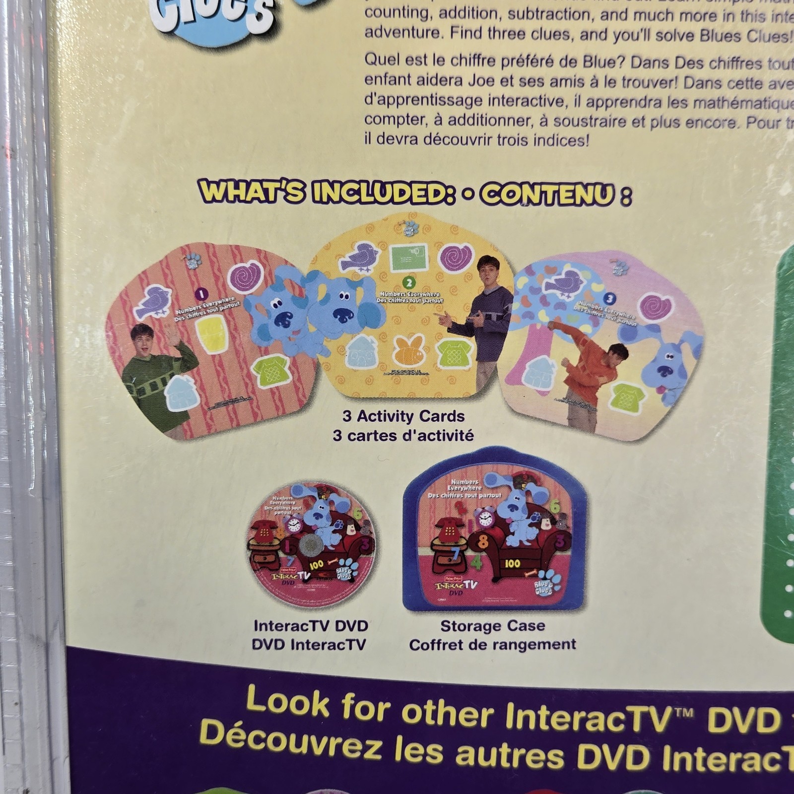 Fisher-Price InteracTV Blues Clues Numbers Everywhere DVD Set C3949 New #D-37