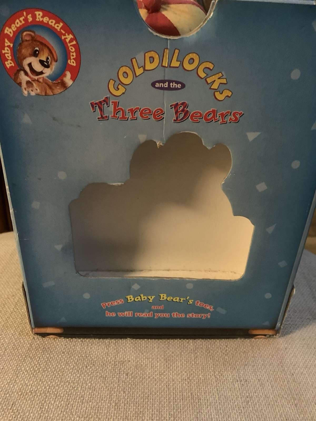 Baby Bears Read Along Goldilocks and the Three Bears Book Chair Teddy Bear Vtg