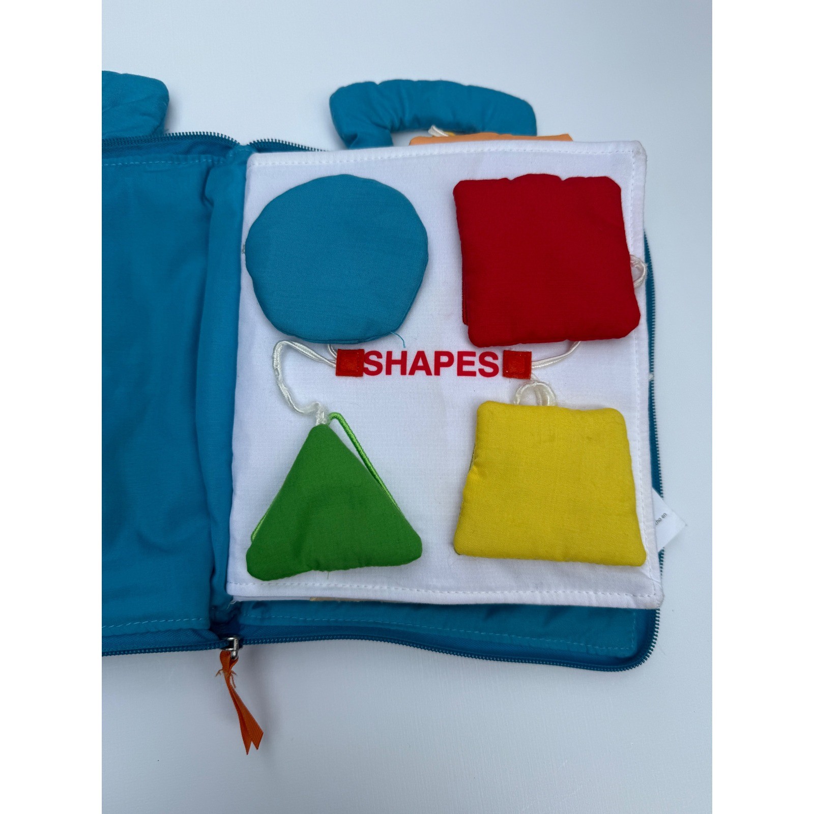 My Quiet Book Sensory Activity Toy Toddler Teal Blue Fine Motor Skills Travel