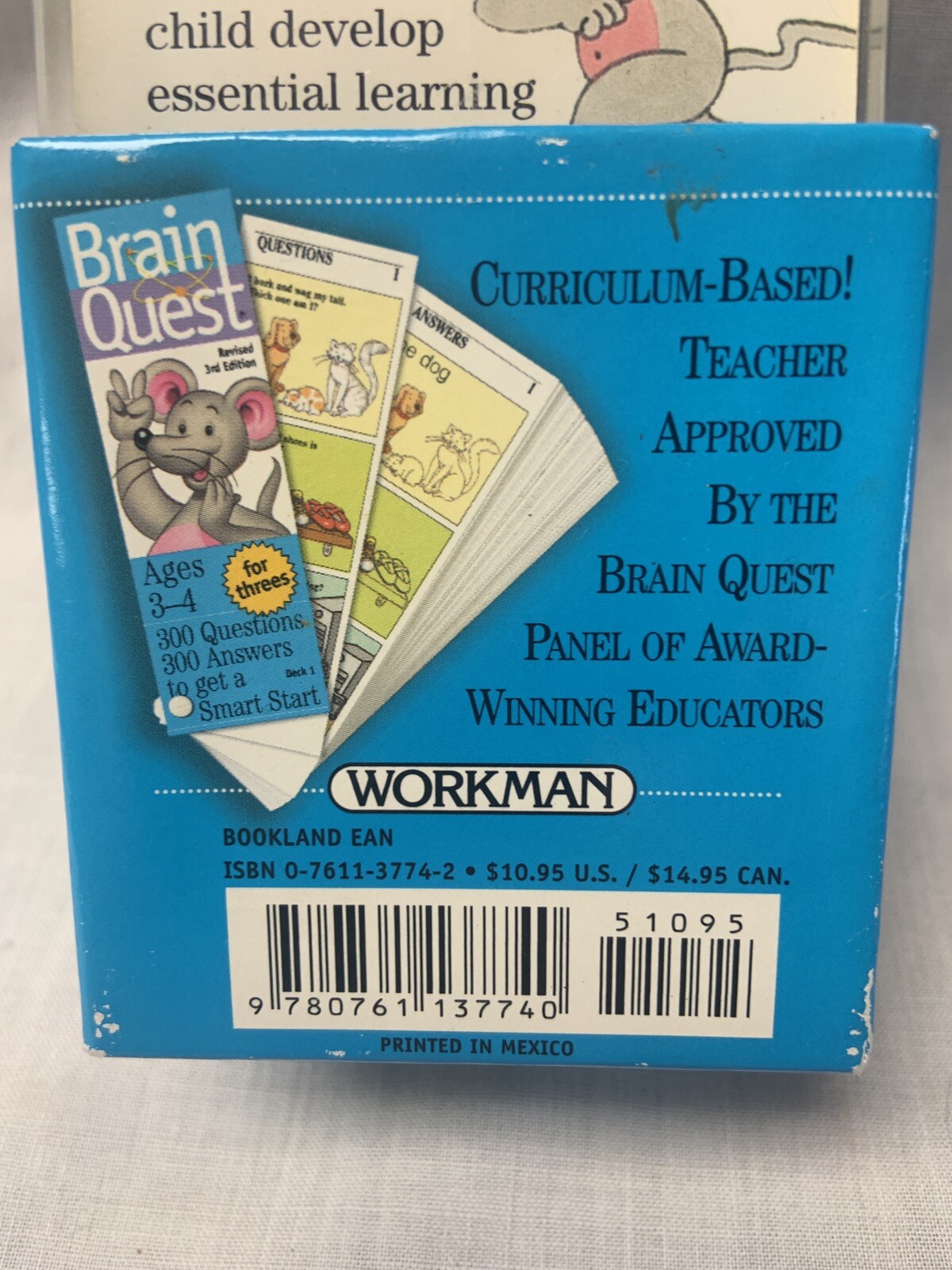 Brain Quest For Threes-Revised 3rd Edition-Ages 3-4