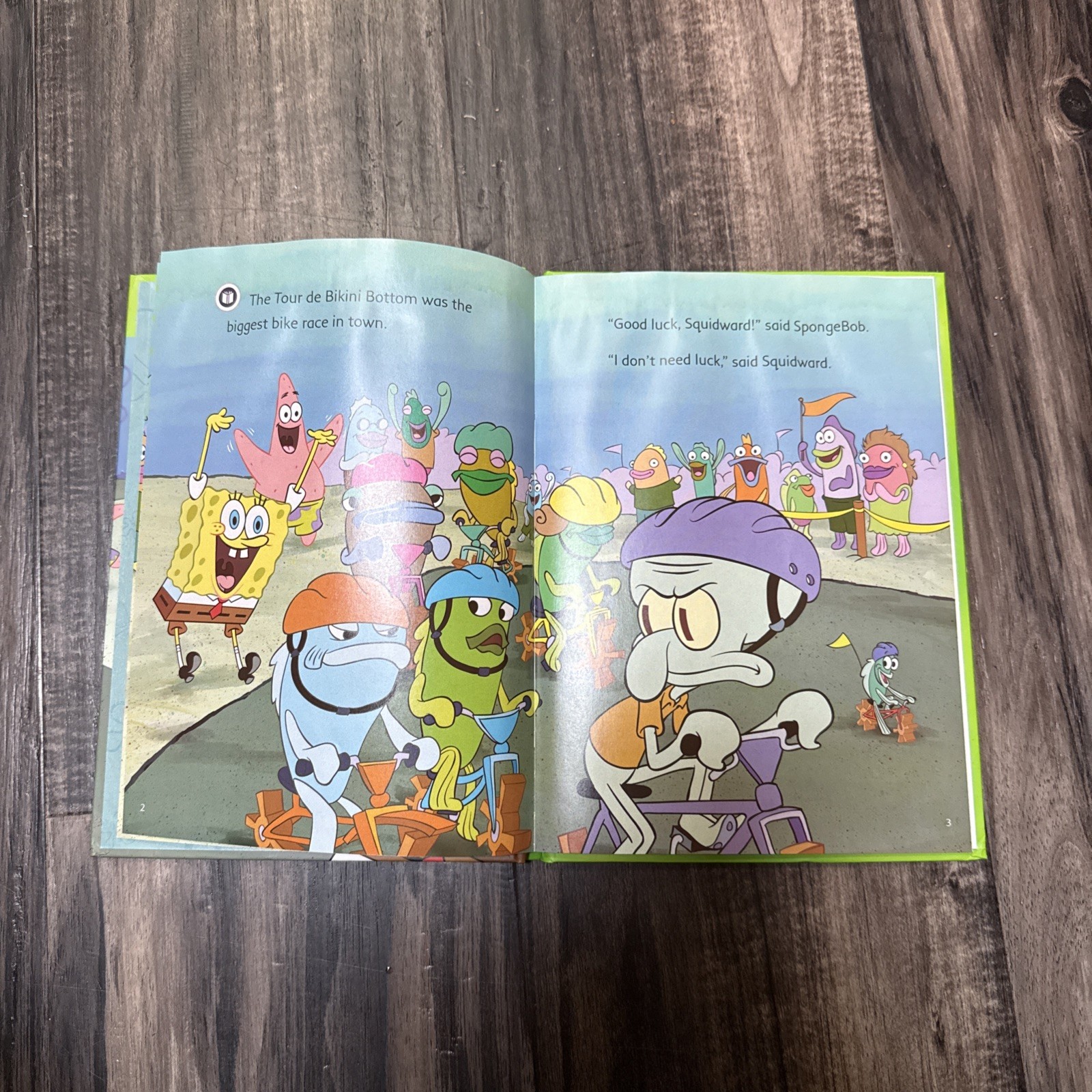 LeapFrog Tag, LeapReader book — SPONGEBOB SQUAREPANTS: TOUR de BIKINI BOTTOM