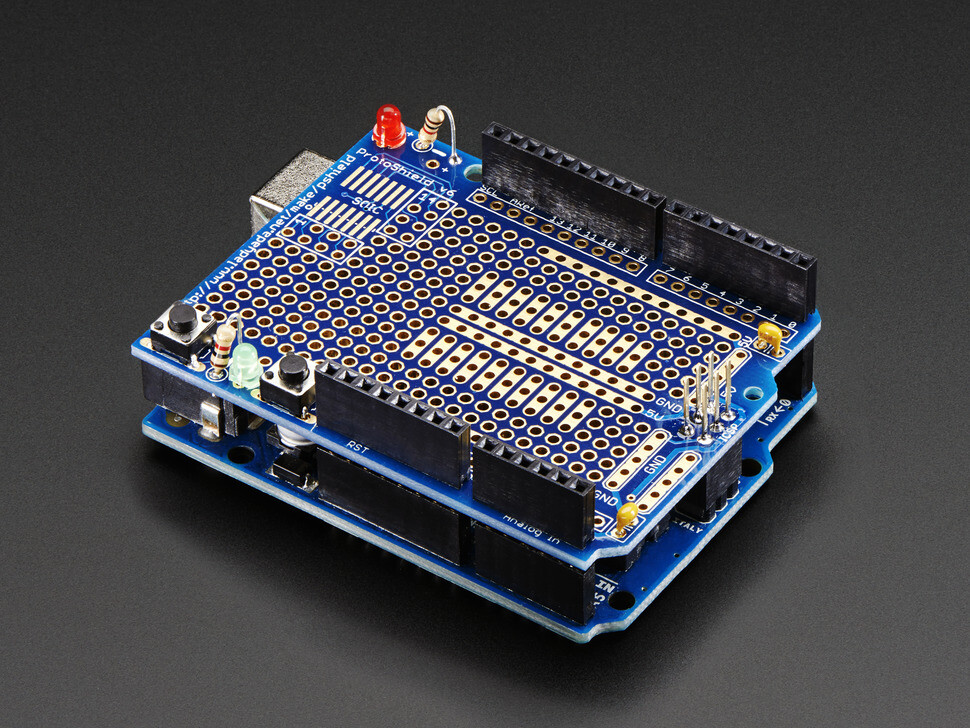 [ Adafruit ] Proto Shield for Arduino Unassembled Kit – Stackable – Version R3