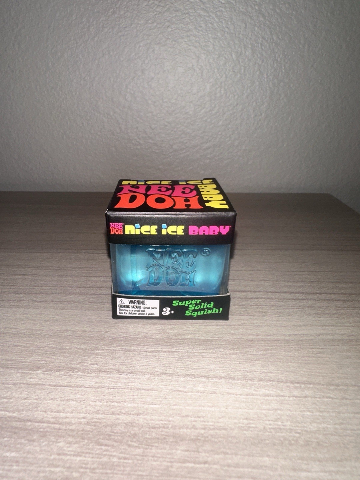Schylling NeeDoh Nice Ice Baby Authentic Sensory Squishy Cube Toy – Blue