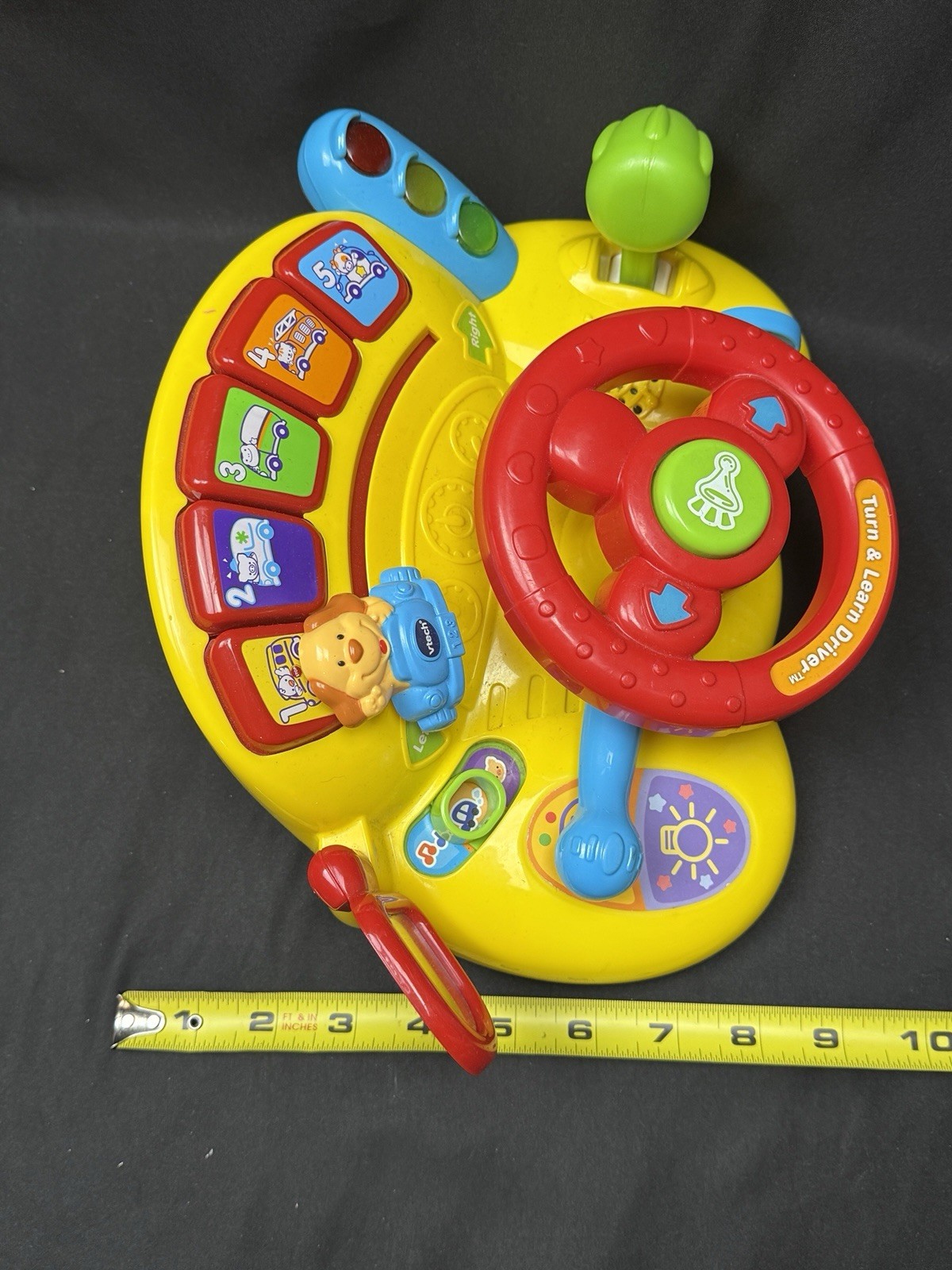 VTech Turn & Learn Driver Interactive Red and Yellow Dashboard Numbers Sings Toy