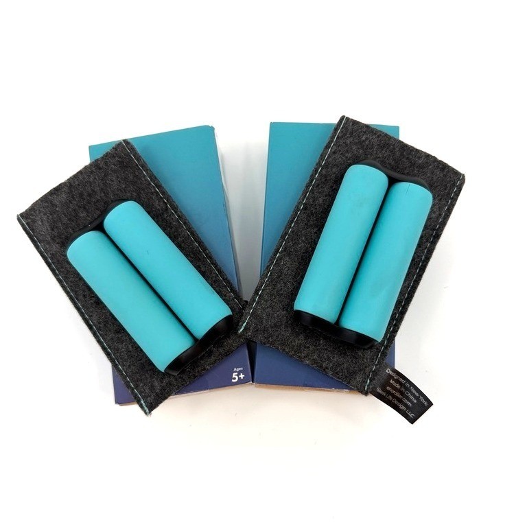 2 Pack ONO Fidget Roller Junior Teal Silent Handheld Sensory Stress Relief Toy