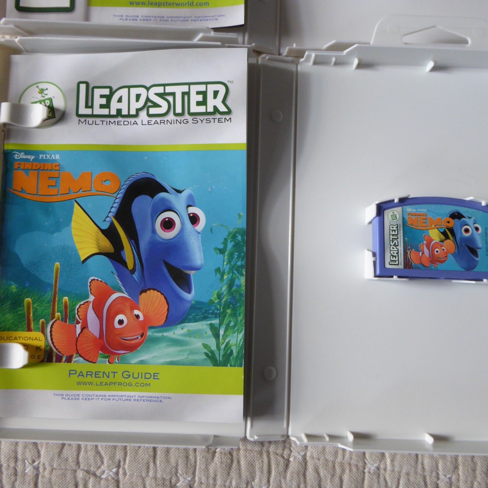 Leap Frog Leapster Learning Game Lot – Finding Nemo & Toy Story + Backyardigans