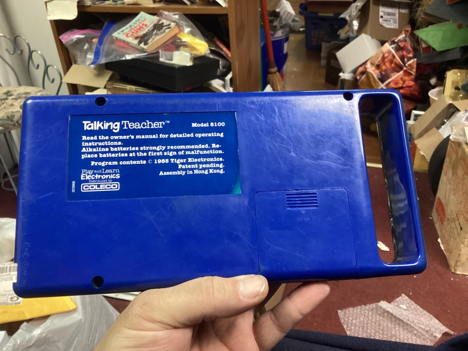 1985 Coleco Talking Teacher Spelling Math Electronic Learning not working