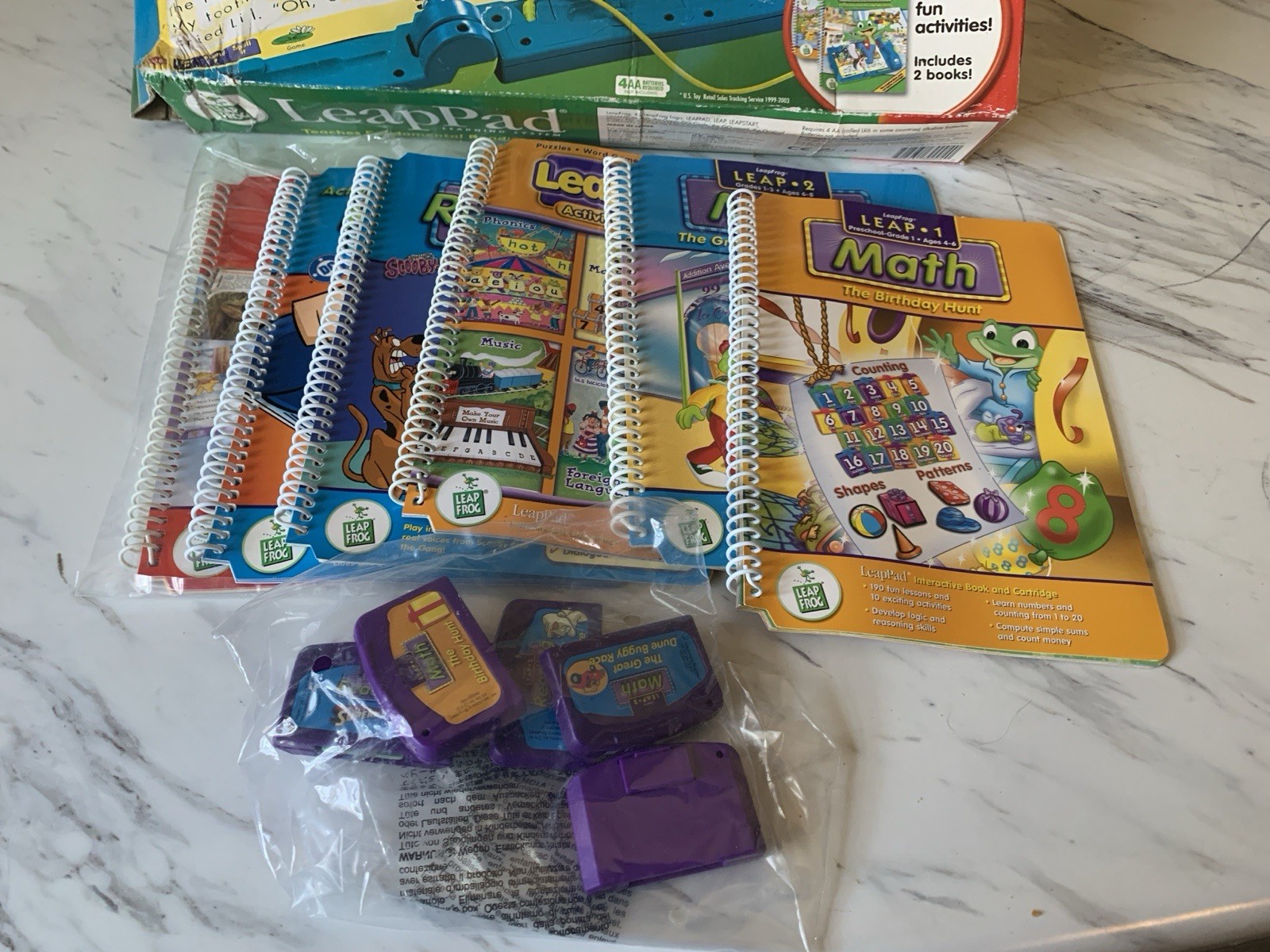 LeapFrog LeapPad Learning System Lot With 6 Books And 5 Games NIB
