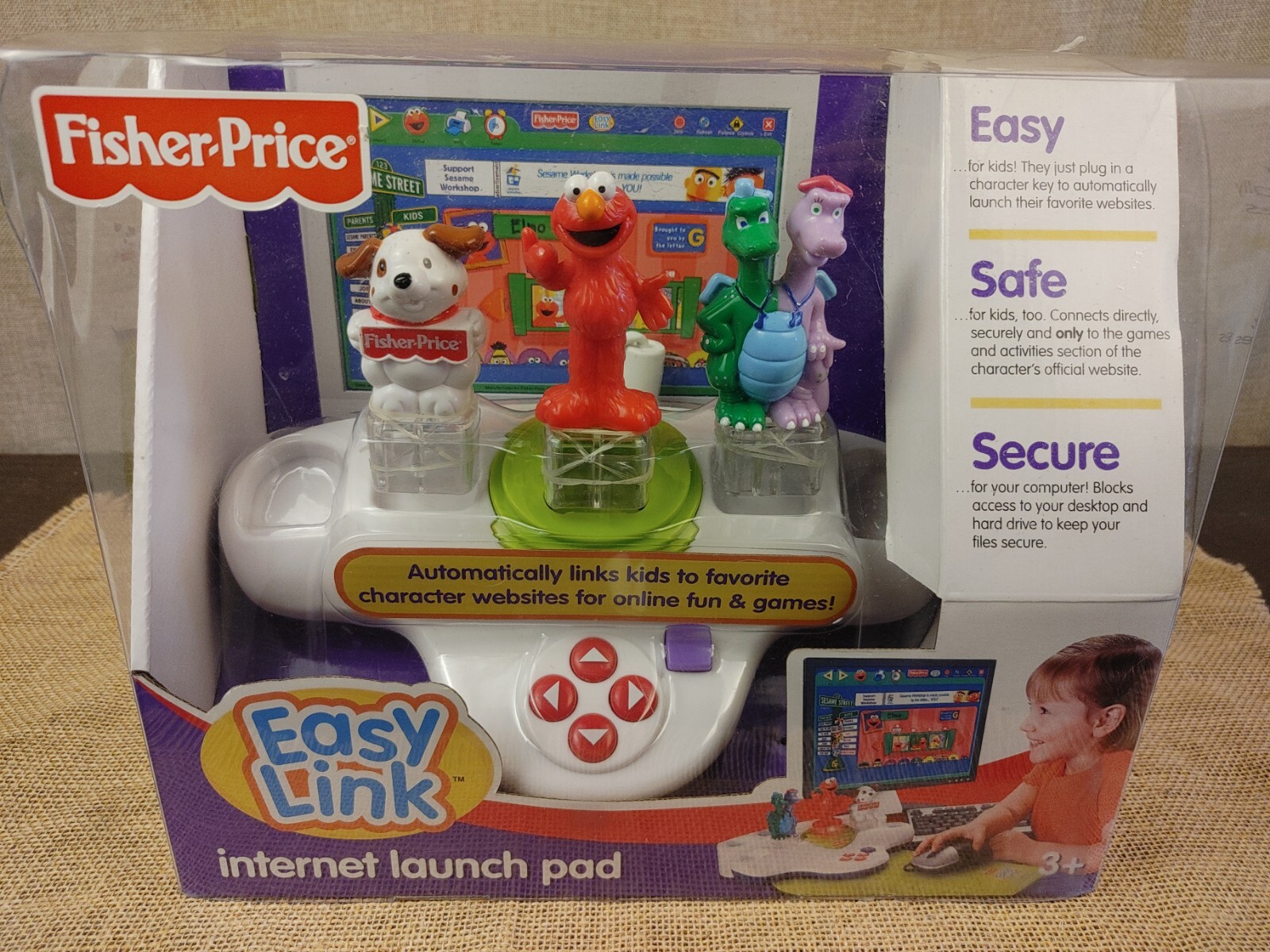 NEW Fisher-Price EASY LINK INTERNET LAUNCH PAD 5 Smart Keys Elmo Arthur Clifford