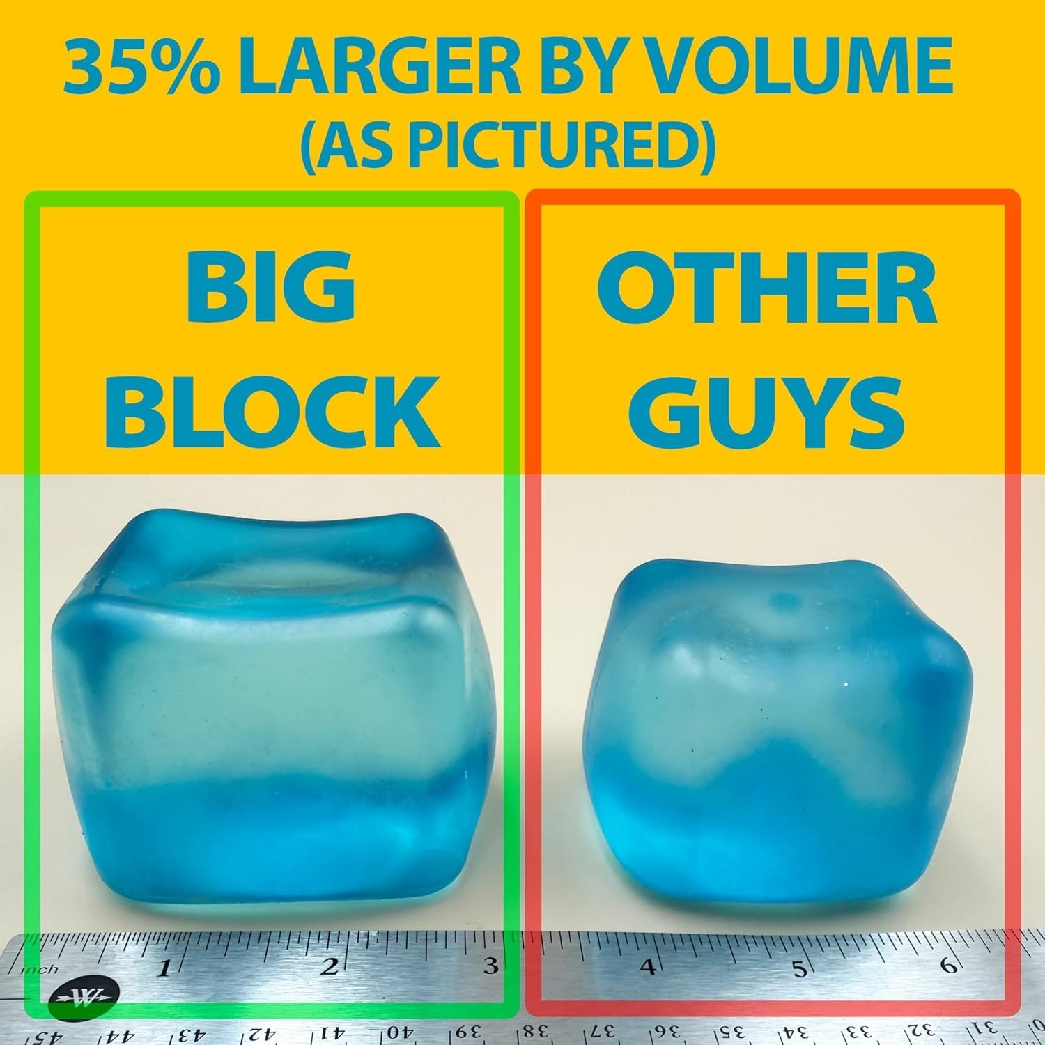 Giant Nice Cube – Sensory Squeeze Toy with a Super Solid Squish – A