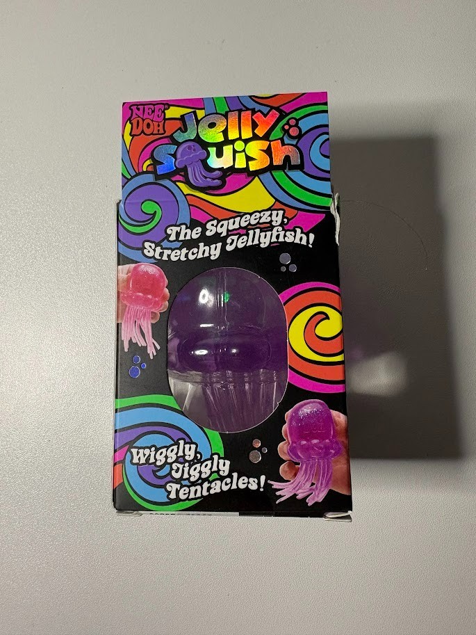 NEW Nee Doh Jelly Squish AUTHENTIC Purple Jellyfish Squeeze Toy Schylling