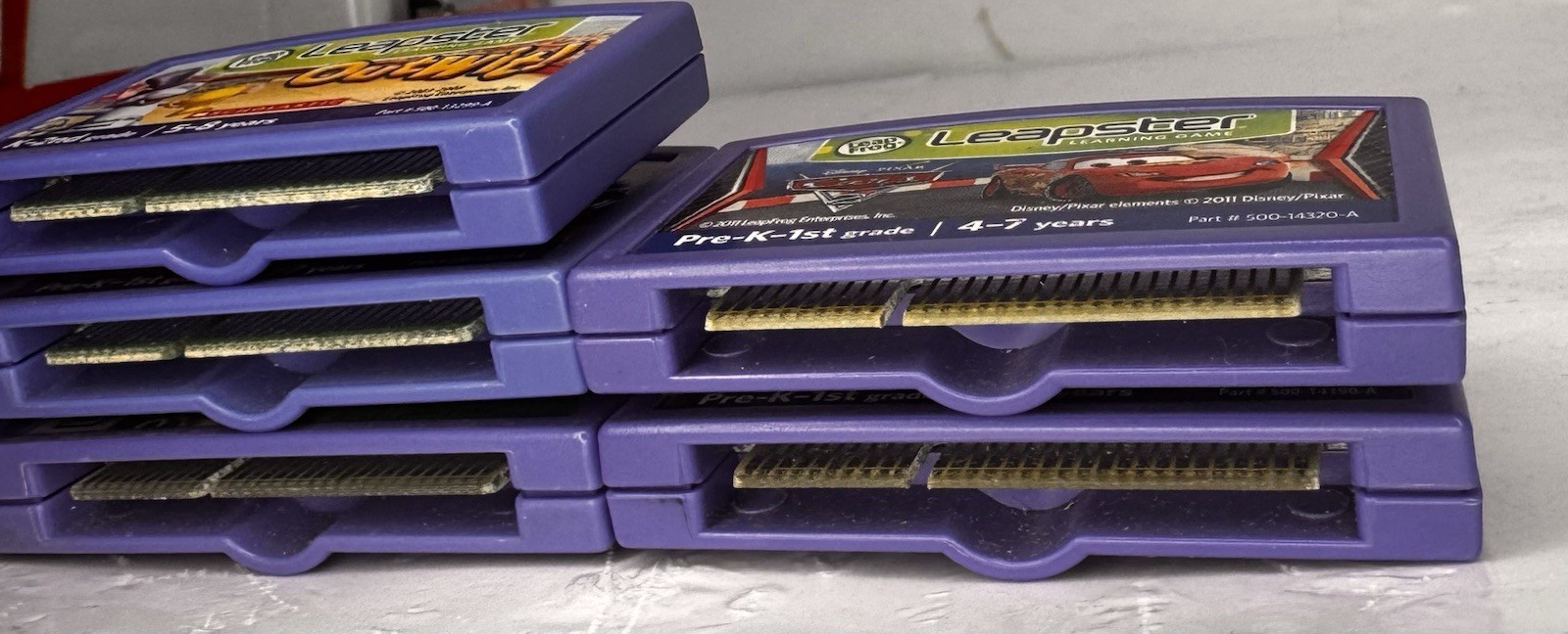 LeapFrog LEAPSTER LEARNING GAME LOT – 7 Cartridges – Dora Finding Nemo Tangled