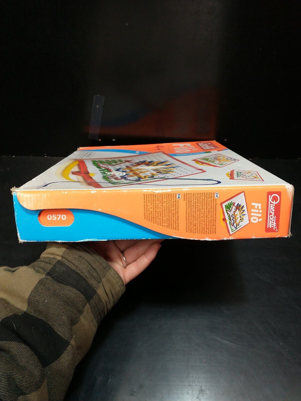 *INCOMPLETE* Quercetti Filo Lacing Board Italy kids Fine Motor Skills 2009 0570