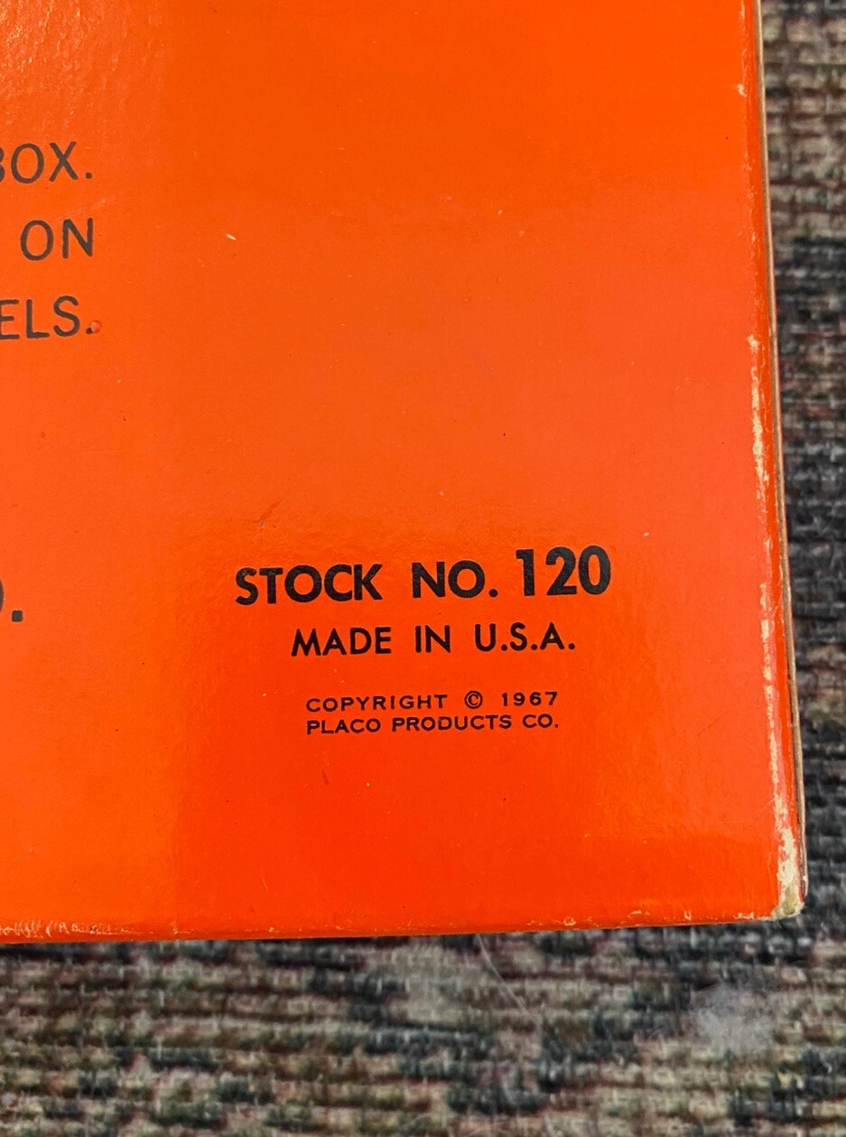 Vintage 60s Placo Toys My Spelling Box Children’s Learning Game 1967 Ages 4-8