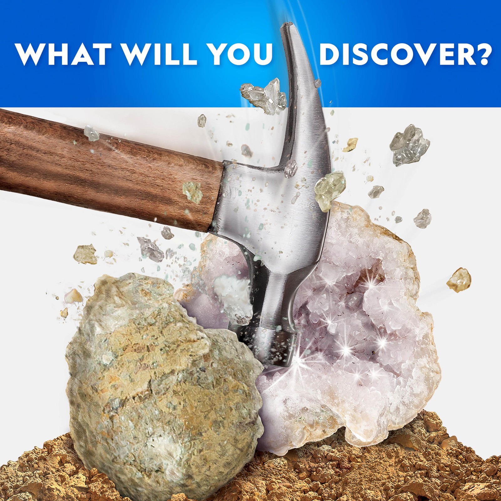 Blue Marble National Geographic Break Open 15 Premium Geodes Science Kit –