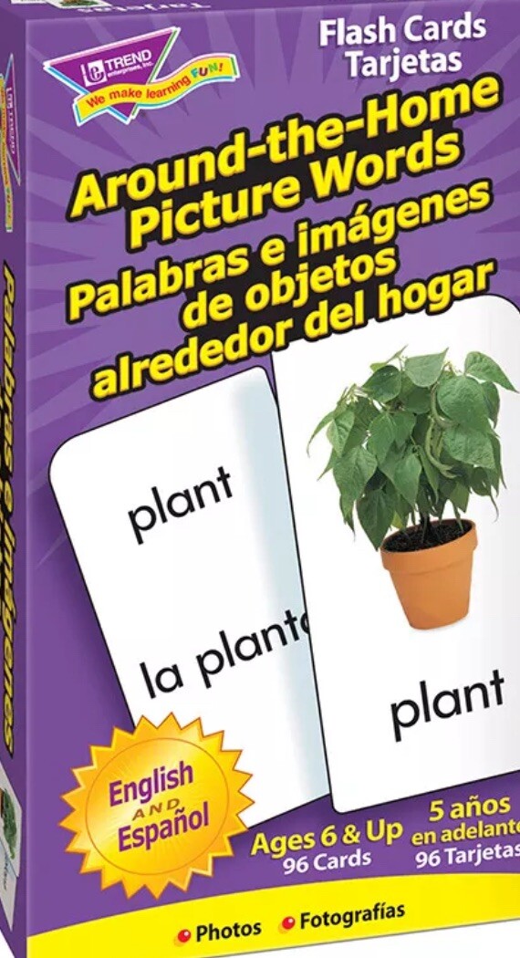 TREND Around-the-Home/Palabras (EN/SP) Skill Drill Flash Cards