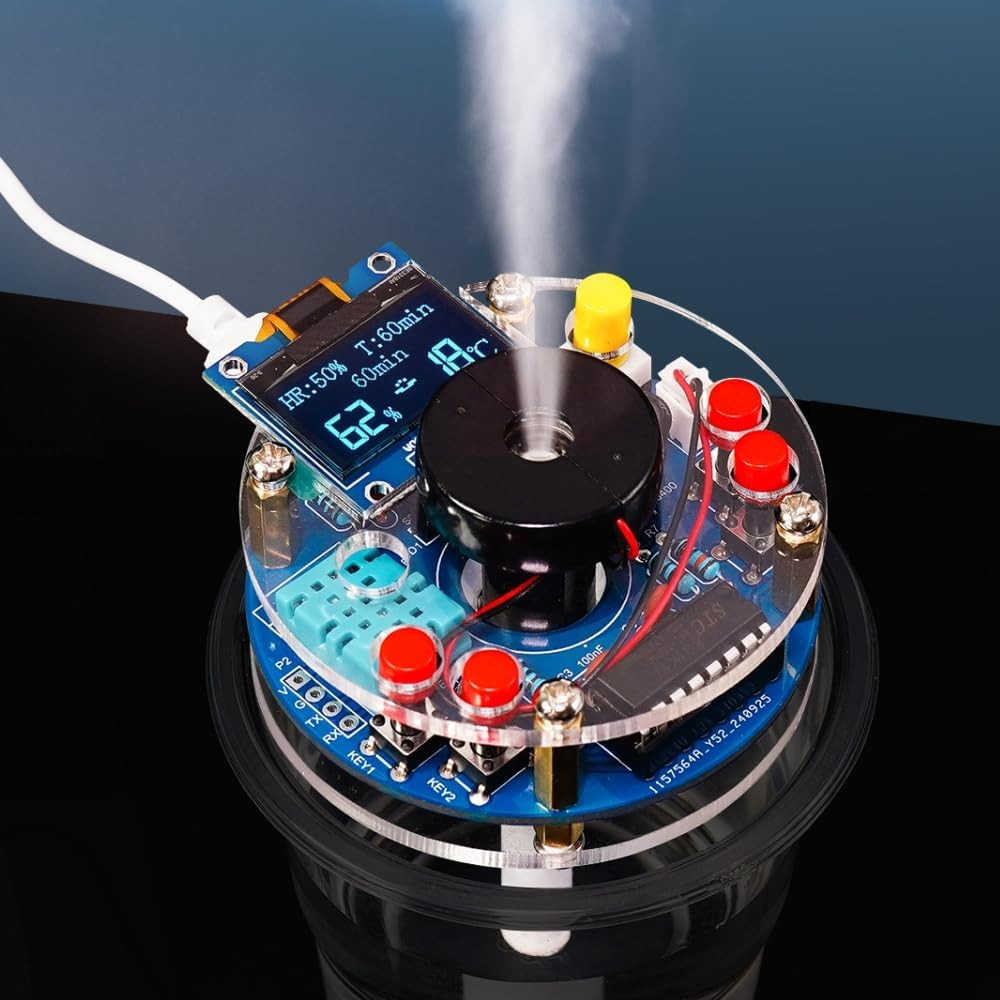 STEM Electronic DIY Kit Humidifier Soldering Project Kit Temperature OLED Displ