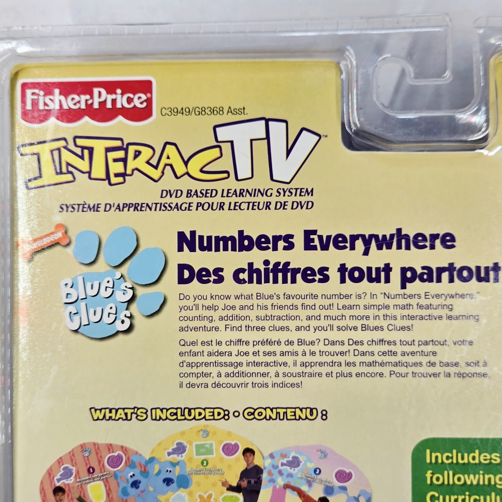 Fisher-Price InteracTV Blues Clues Numbers Everywhere DVD Set C3949 New #D-37