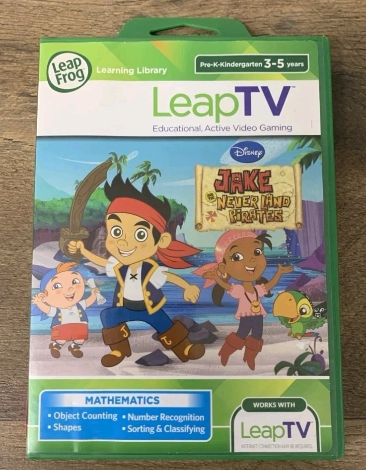 Leap Frog Leap TV Jake Never Land Pirates Game Complete