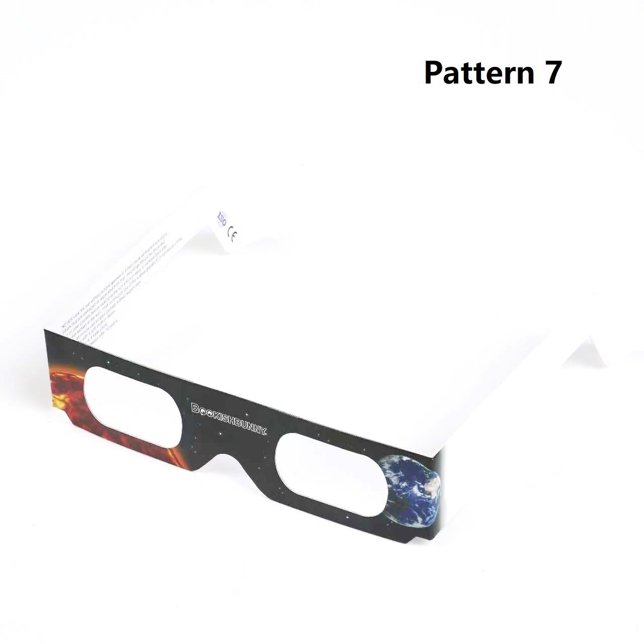 10 Packs Bookishbunny Solar Eclipse Sun Viewer Paper Glasses ISO Certified 2024