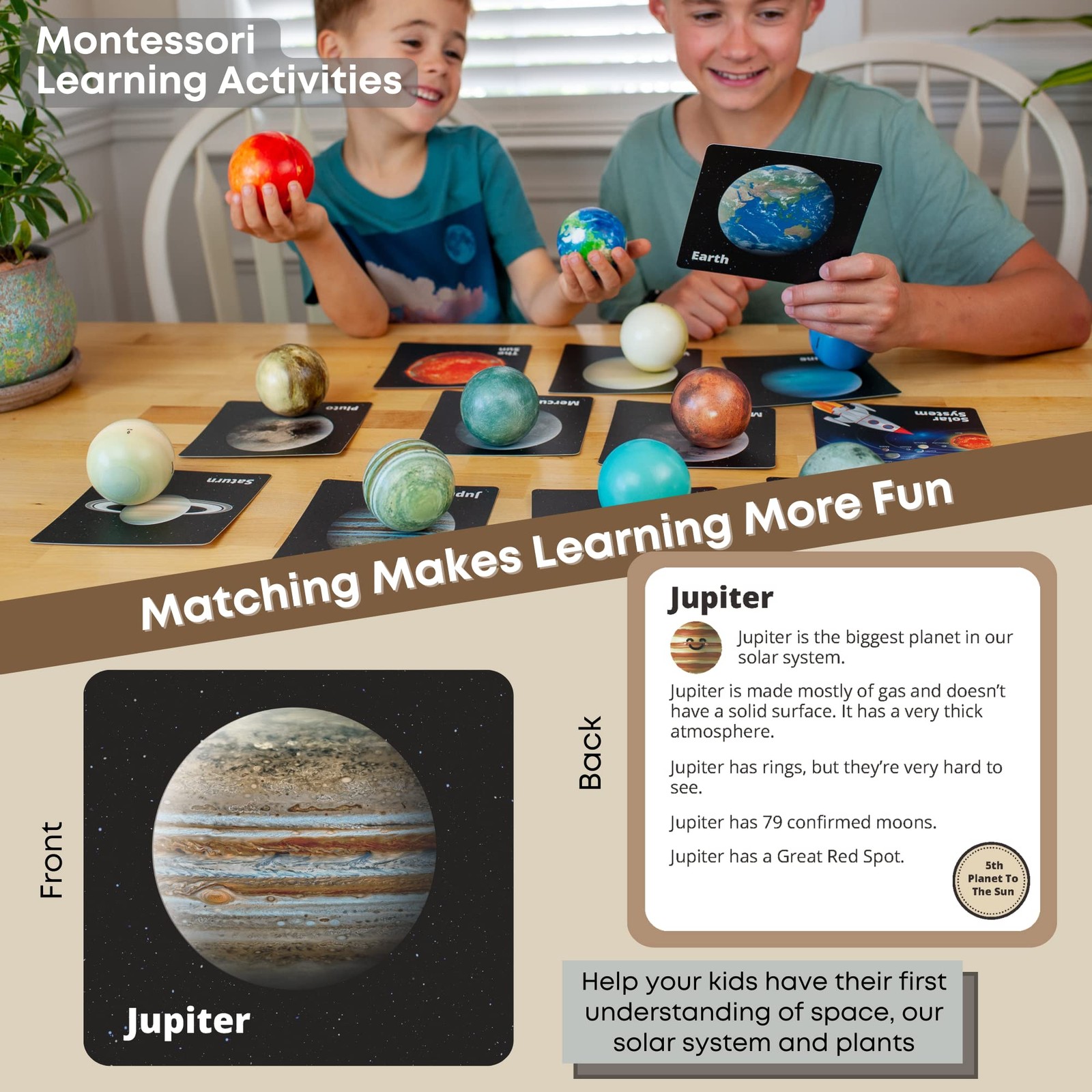 Solar System Kids Toys – Planet Balls & Space Toys for Boys 3-8 – Astronaut T.