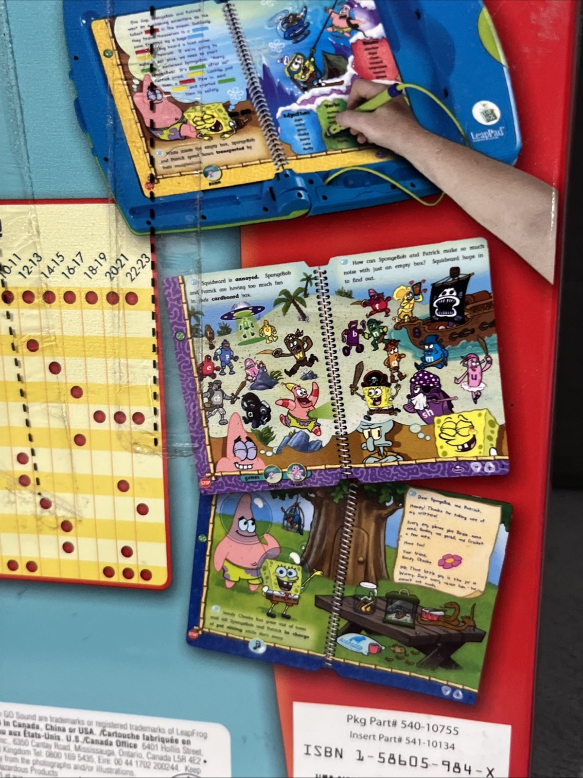 Leap Frog LeapPad Learning System SpongeBob Squarepants Salty Sea Stories Book