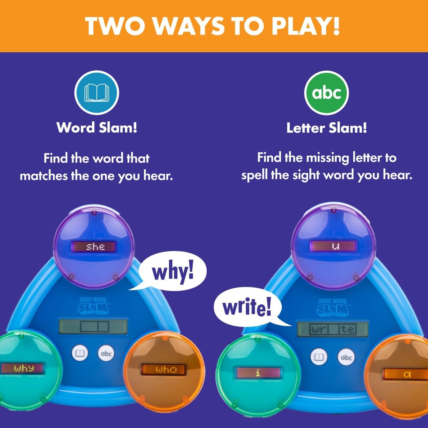 Sight Word Slam Educational Phonics Game Kids 5-7