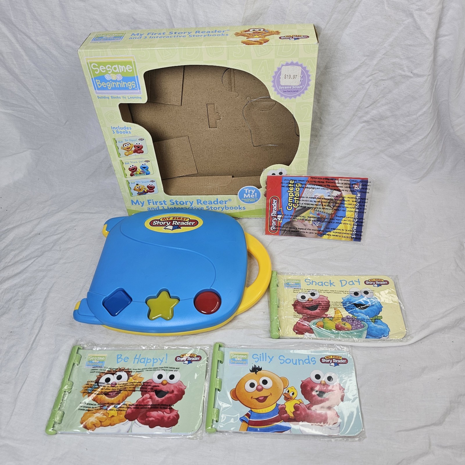 Sesame Street Beginnings My First Story Reader & 3 Interactive Storybooks 2005