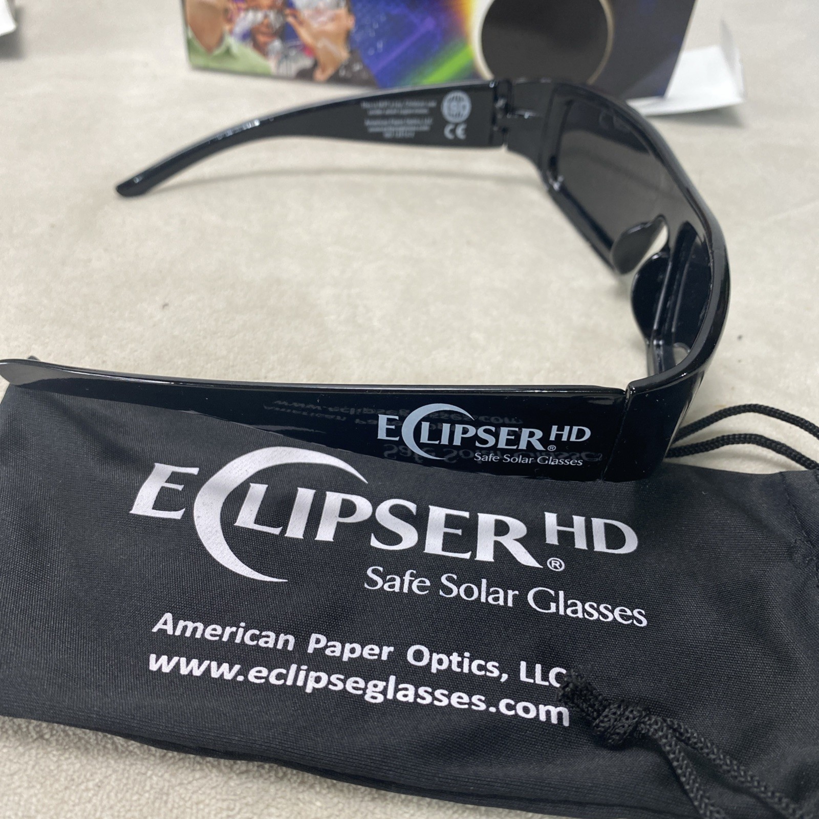 2 Pair ECLIPSER HD Safe Solar Glasses (New In Box) Safety Science Eclipse