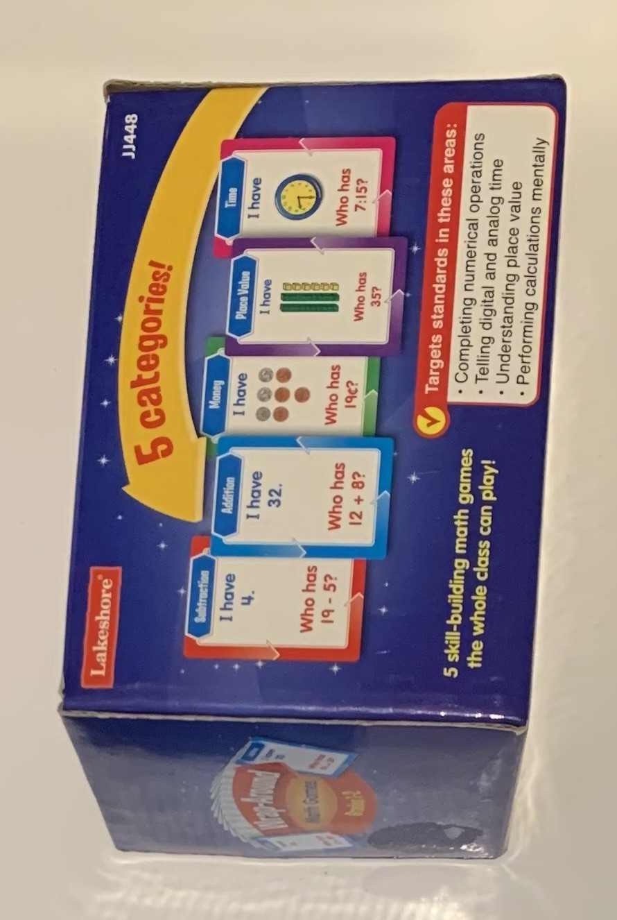 Wrap Around Math Games 💥 Lakeshore Grades 1-2 JJ448 Education Stem homeschool