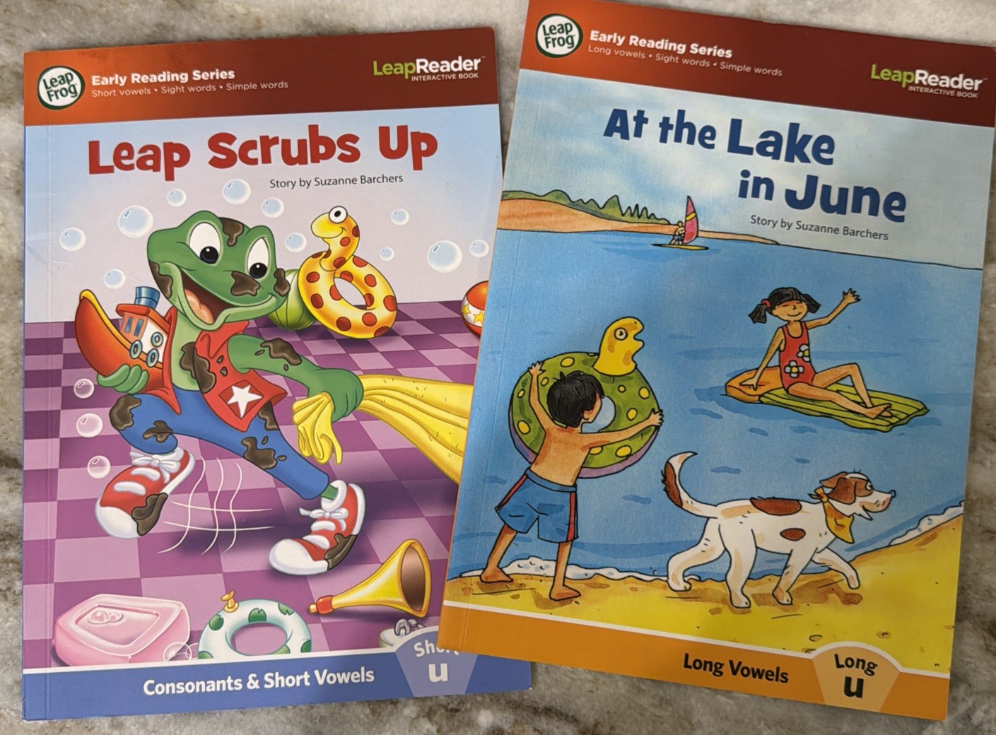 LeapFrog Tag & LeapReader Learn to Read ~ Short Vowels ~ Plus Long U 6 Book Lot