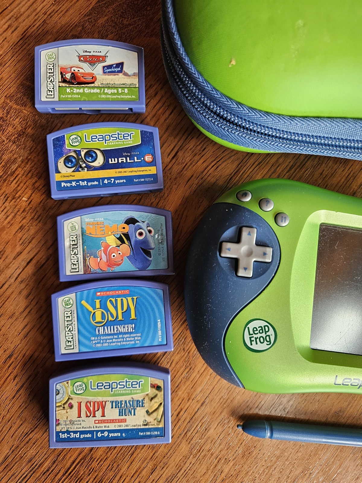 Leap Frog Leapster2 Learning Educational Gaming Plus 5 Games & Case WORKS