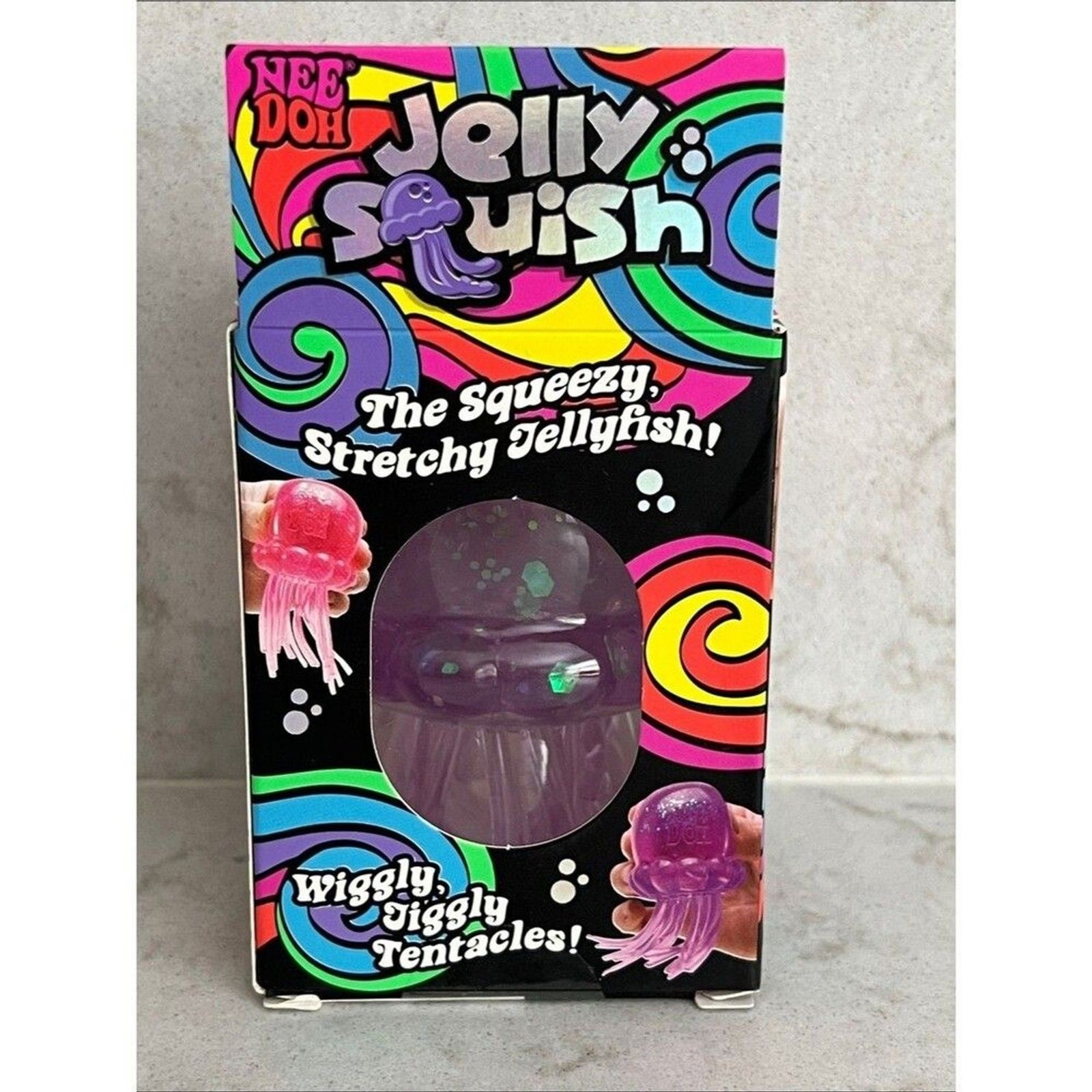 NeeDoh Jellyfish Jelly Squish Purple
