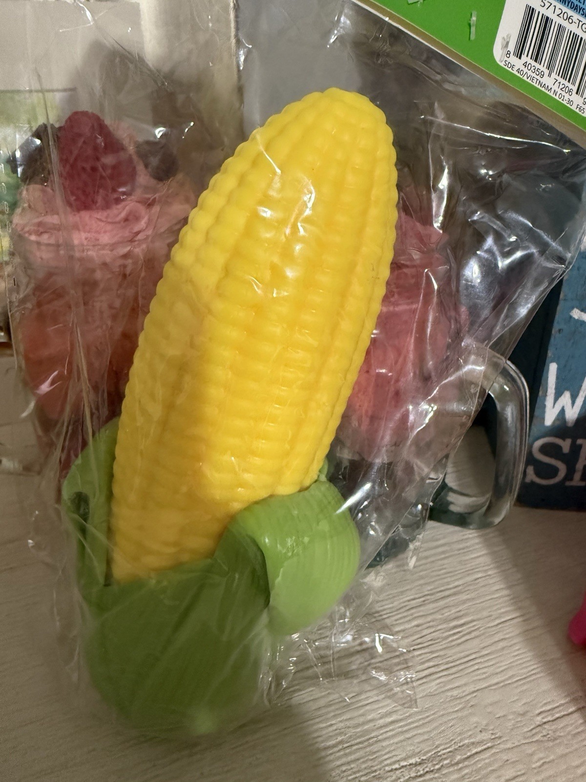 Sunny Days Squeeezy Corn on the Cob Squishy Toy Squeezy Viral Sensory Fidget