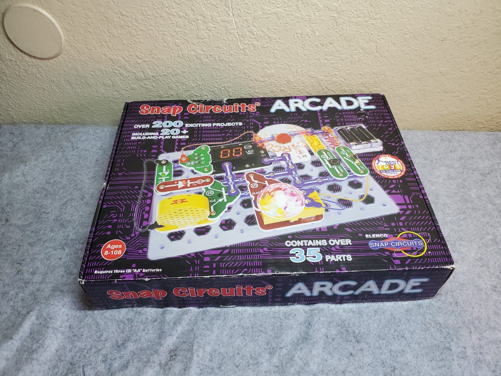 Elenco Snap Circuits Arcade Games of Learning and Fun, SCA-200, Preown, Complete