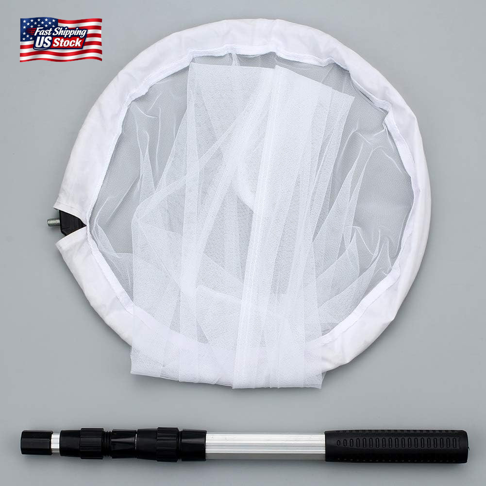 Insect and Butterfly Net with 12″ Ring, 24″ Net Depth, Handle Extends to 36 Inch