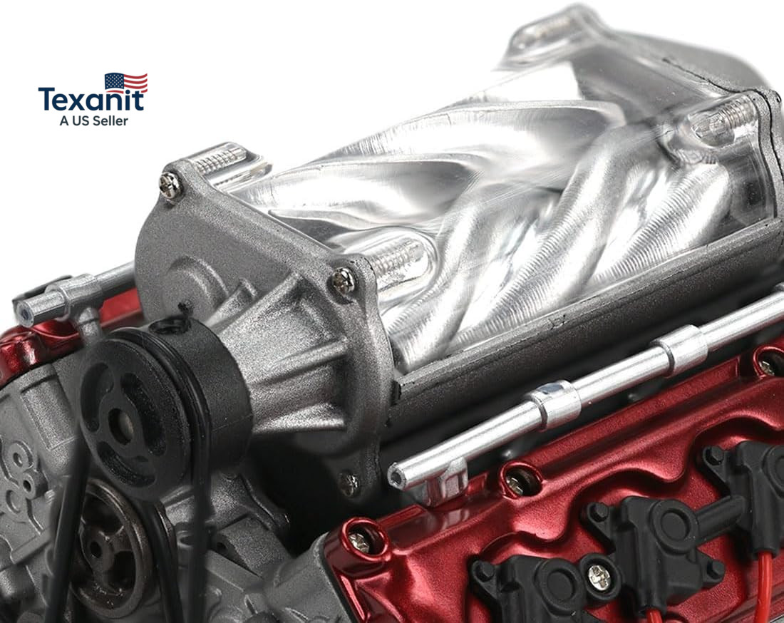 MAD Cison Mini V8 Engine Kit That Runs – Small Engine Building Kit for Adults, S