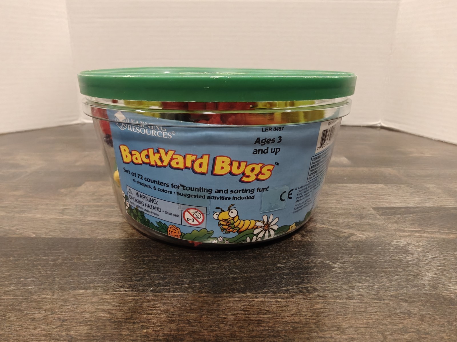 ELEMENTARY PRE-K COUNTERS BACKYARD BUGS EDUCATIONAL SORT COUNT, 69 Total