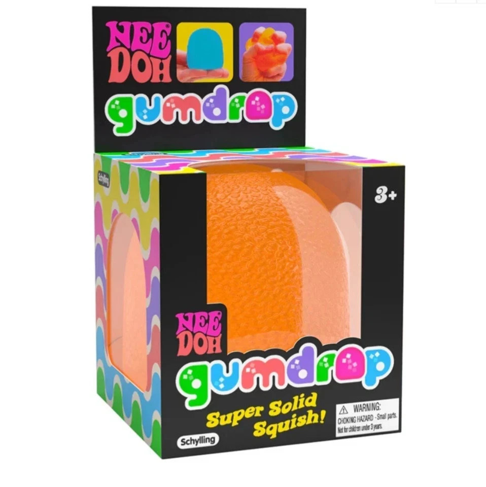 Nee Doh Gumdrop Super Solid Squish Needoh Gum Drop 4 Colors