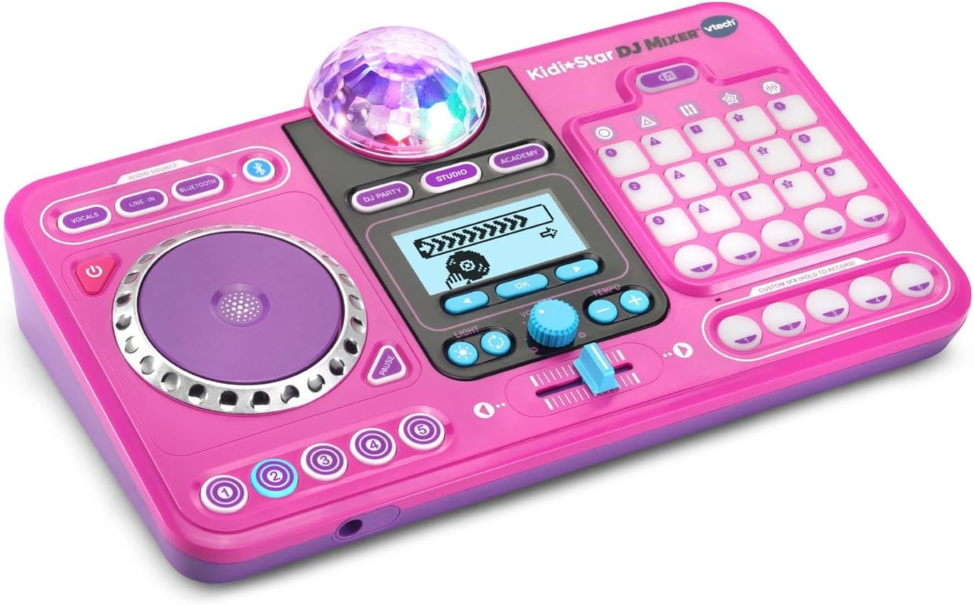 VTech Kidi Star DJ Mixer – Pink (English Version)