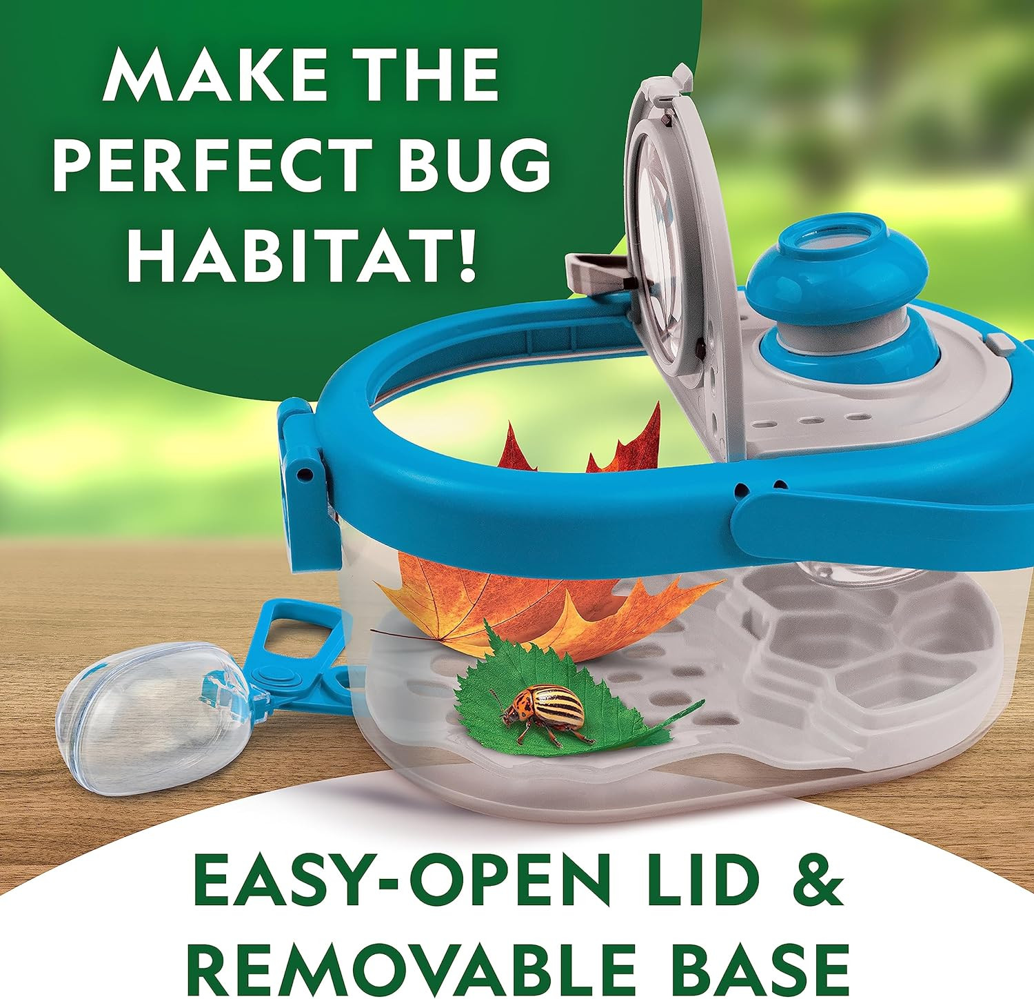 National Geographic Bug Catcher Kit for Kids – Kids Bug Habitat with Magnified V